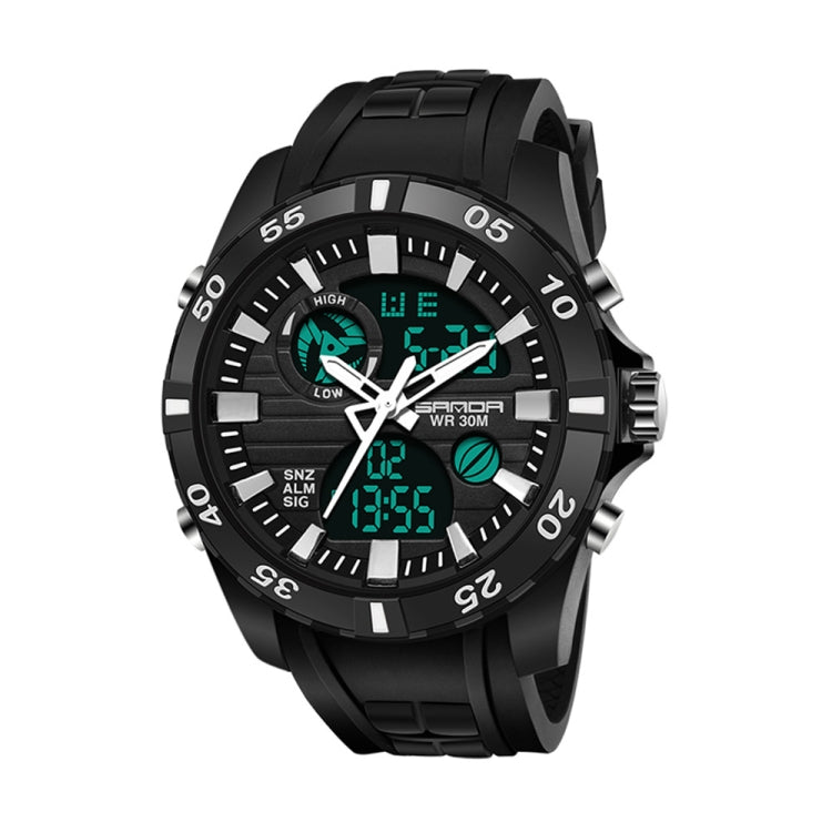 SANDA 791 Watch Genuine Fashion Sports Multifunction Electronic Watch Popular Men luminous Wrist Watch